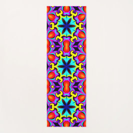 Geel en rood gepatenteerde yoga mat