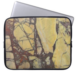 Geel en rood marmer van de Minerale Foto Agate Laptop Sleeve