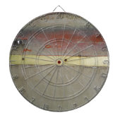 Geel en rood, rood, blauw dartbord (Voorkant)