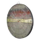 Geel en rood, rood, blauw dartbord (Voorkant Rechts)