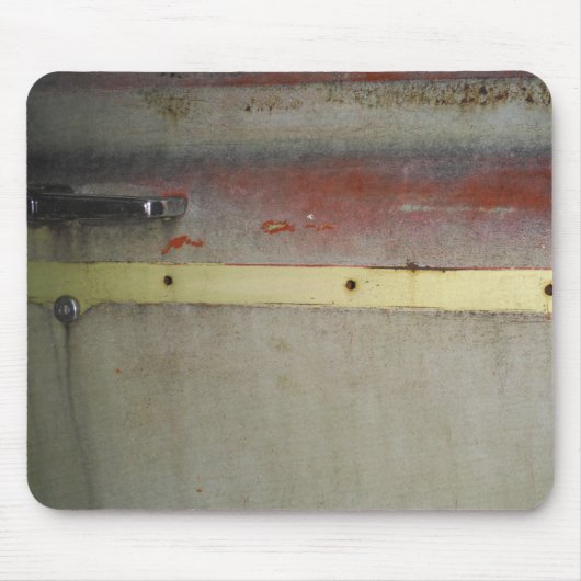 Geel en rood, rood, blauw muismat (Voorkant)