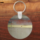 Geel en rood, rood, blauw sleutelhanger (Voorkant)