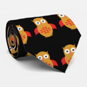 Geel en rood stropdas (Opgerold)