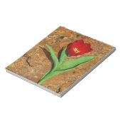 Geel en rood Tulip Notitieblok (Linkerzijde)