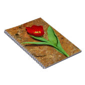 Geel en rood Tulip Notitieboek (Rechterzijde)