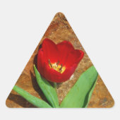 Geel en rood Tulip Sticker (Voorkant)