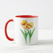 Geel en Rood Tulpen Combo Mok (Links)