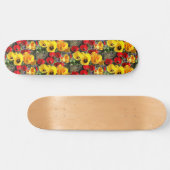 Geel en rood Tulps-skateboard Persoonlijk Skateboard (Horizontaal)