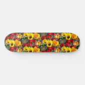 Geel en rood Tulps-skateboard Persoonlijk Skateboard (Horizontaal)