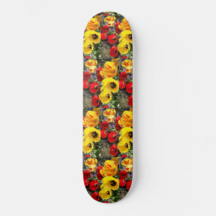 Geel en rood Tulps-skateboard Persoonlijk Skateboard
