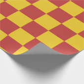 Geel en rood verpakt papier (Hoek)