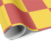 Geel en rood verpakt papier (Rol Hoek)