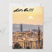 Geel en rood vrijgezellenfeest kaart (Achterkant)