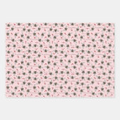 Geel en Roze Bijen Mijn Valentijn Bijenpret Inpakpapier Vel (Voorkant)