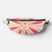 Geel en Roze bloemen Heuptasje (Liggend)
