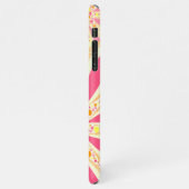 Geel en Roze bloemen iPhone Hoesje (Linkerkant)