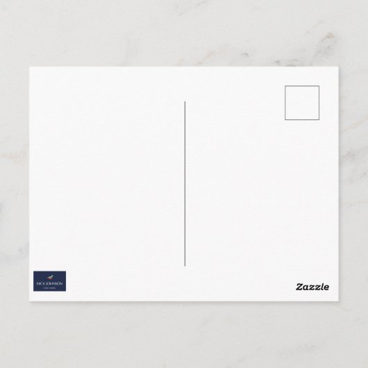 Geel en roze briefkaart (Achterkant)