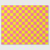 Geel en roze cadeaupapier (Vlak)