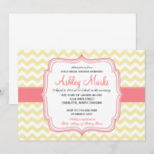 Geel en Roze Cheveron Kaart (Voorkant / Achterkant)