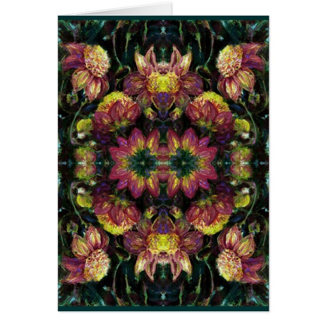 Geel en Roze Dahlias (Voorkant)