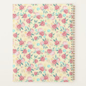 Geel en Roze Floral leraar Planner (Achterkant)