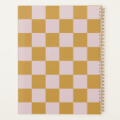 Geel en Roze Geruit Planner (Achterkant)