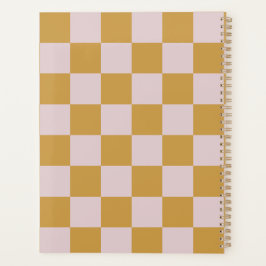 Geel en Roze Geruit Planner