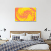  geel en roze gloed Abstract design Canvas Afdruk (Insitu (Slaapkamer))