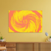  geel en roze gloed Abstract design Canvas Afdruk (Insitu (Woonkamer))