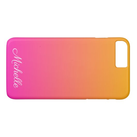 Geel en roze gradiënt ombre Case-Mate iPhone case (Achterkant (Horizontaal))