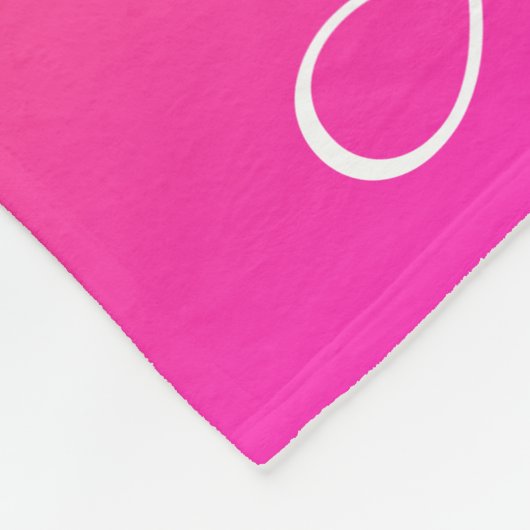 Geel en roze gradiënt ombre fleece deken (Hoek)