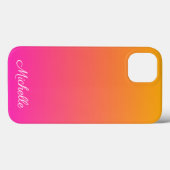Geel en roze gradiënt ombre Hoesje-Mate iPhone ca Case-Mate iPhone Case (Achterkant (horizontaal))