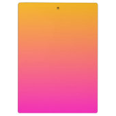 Geel en roze gradiënt ombre klembord (Achterkant)