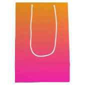 Geel en roze gradiënt ombre medium cadeauzakje (Achterkant)