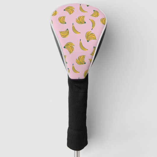 Geel en Roze Hipster Foodie Golfheadcover (Voorkant)