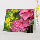 Geel en roze kaart (Gele Bloem)