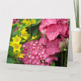 Geel en roze kaart