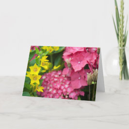 Geel en roze kaart