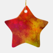 Geel en roze keramische decoratie (Voorkant)
