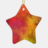 Geel en roze keramische decoratie (Links)