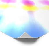 Geel en roze kleurstof poster (Hoek)