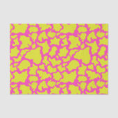 Geel en Roze Koeien Patch Decoupage Tissuepapier (Voorkant)