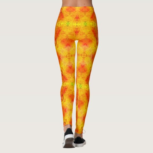 Geel en roze Leggings (Achterkant)