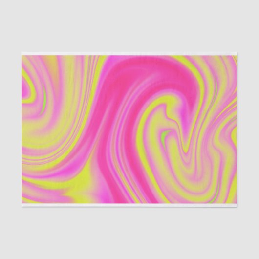 Geel en roze marmer tissuepapier (Voorkant)