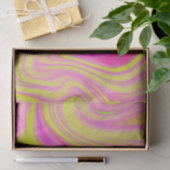 Geel en roze marmer tissuepapier (Geschenk)