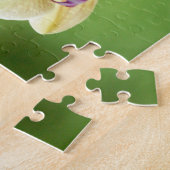 Geel en roze orchidee legpuzzel (Zijkant)