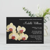 Geel en roze orchidee Vrijgezellenfeest Kaart (Staand voorkant)