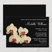 Geel en roze orchidee Vrijgezellenfeest Kaart (Voorkant / Achterkant)