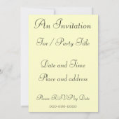 Geel en Roze Rozen Botanische Aangepaste Invitatie Kaart (Achterkant)