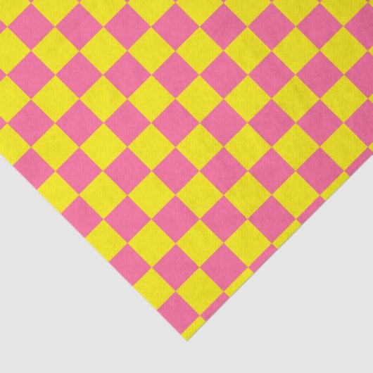 Geel en roze tissuepapier (Detail)